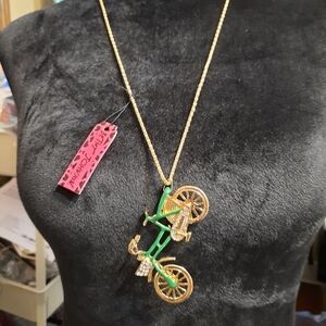 New Green Bike Necklace